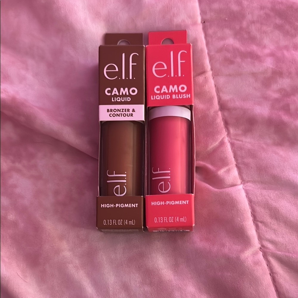 ELF Camo Liquid Bronzer and Blush Set - Brown and Pink